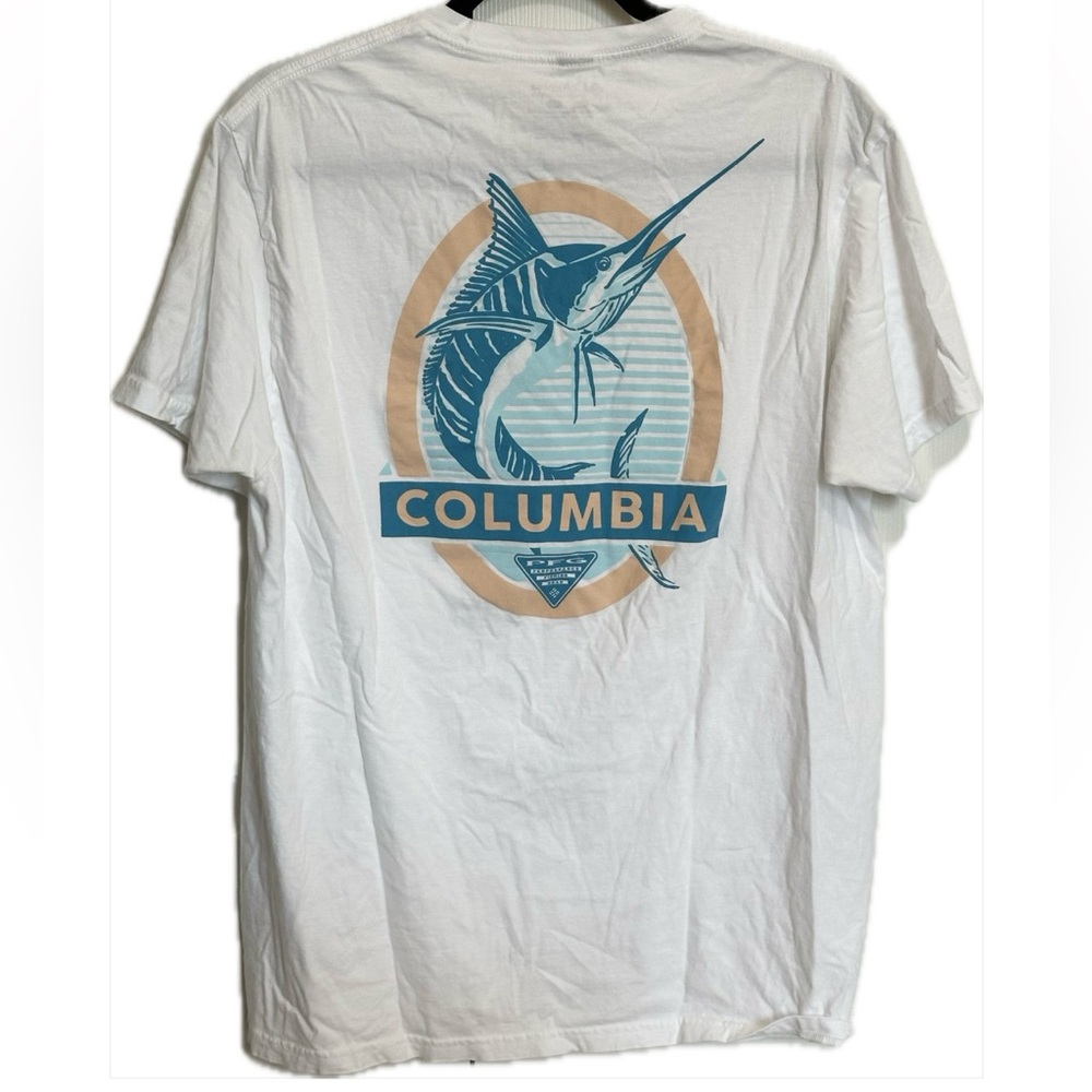 Columbia Men’s Sailfish Short Sleeve Graphic Tee White Large